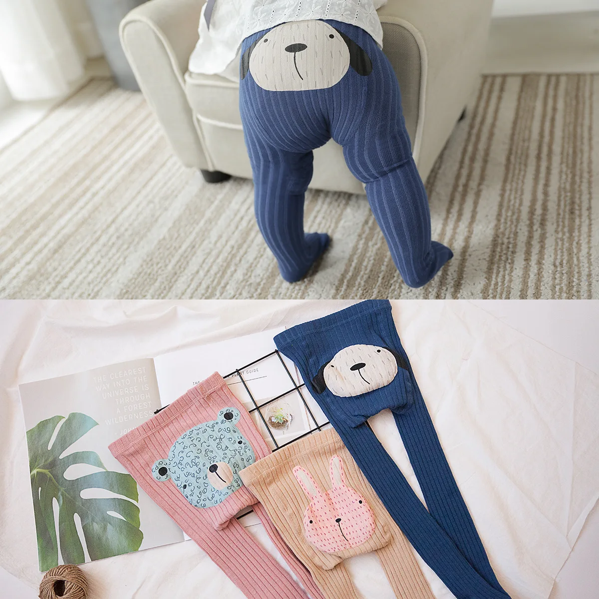 Колготки с мультяшным принтом для девочек 0 2/2 4 лет|Колготки| |