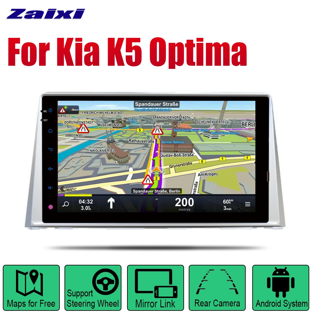 

Автомобильный плеер с GPS-навигацией для Kia K5 Optima 2016 2017, Автомобильная Мультимедийная система на Android, экран, радио, стерео, BT, Wi-Fi
