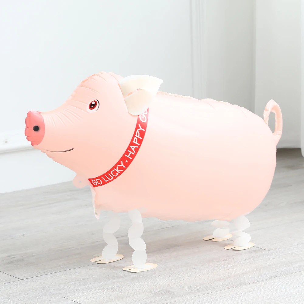 Juego de globos de animales de granja, pancarta de animales de granja para Paseo de cerdo rosa y vaca, suministros de decoraci&oacute;n para fiesta de primer cumplea&ntilde;os, 39 Uds.-5