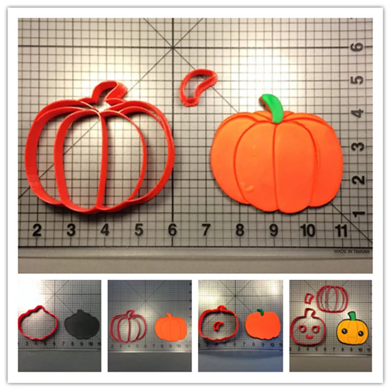 Овощная серия в форме тыквы Паровая хлебное печенье помадная камедь паста резак