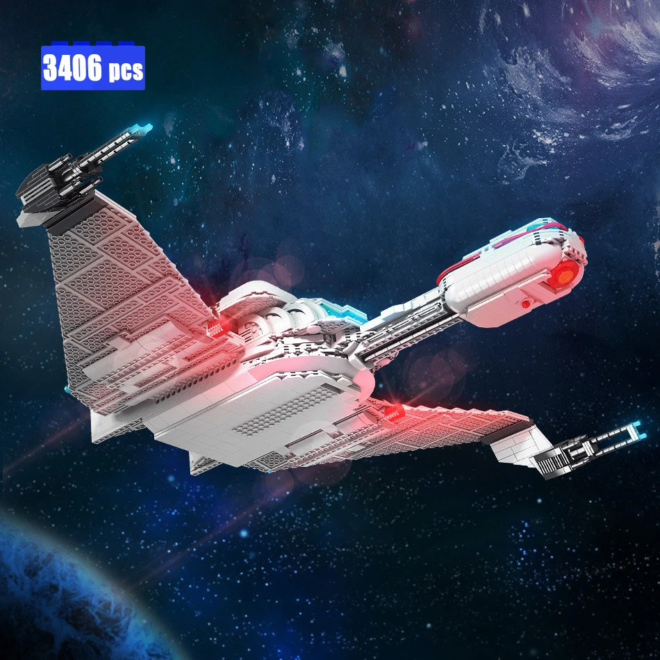 Строительные блоки NEW MOC Technical Star-Treks космический корабль американское