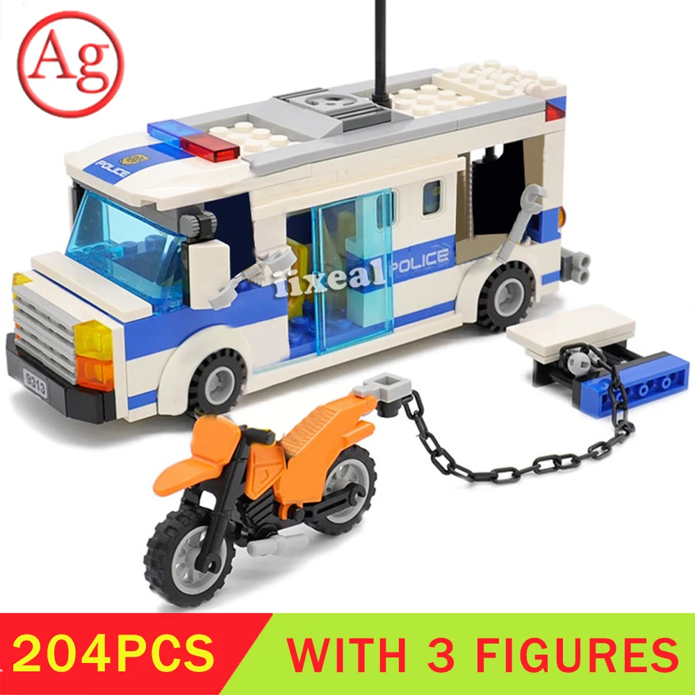 204 шт. Детский конструктор Городская полиция|Блочные конструкторы| |