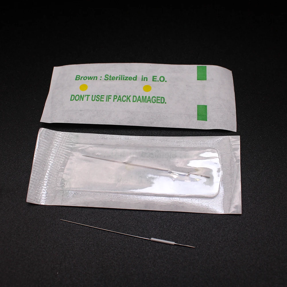 Disposable Sterilized 0.35*50mm PMU needles 3RL Tattoo Needles Use For Eyebrow Pen Machine Permanent Makeup Kit | Красота и здоровье