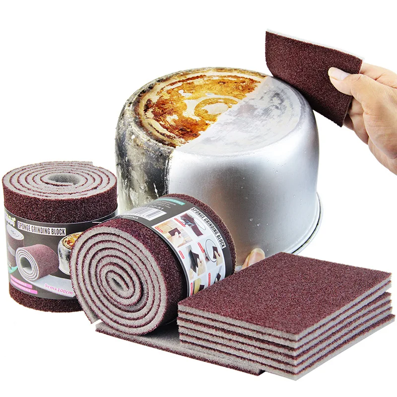 

Kitchen and Bathroom Cleaning Tools Super Decontamination Scrubbing Pot Dishwashing Emery Artifact Sponge Cloth