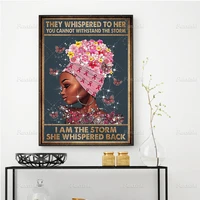 i am the storm she whispered back prints art posters painting retro wall art canvas modular pictures for living room home decor