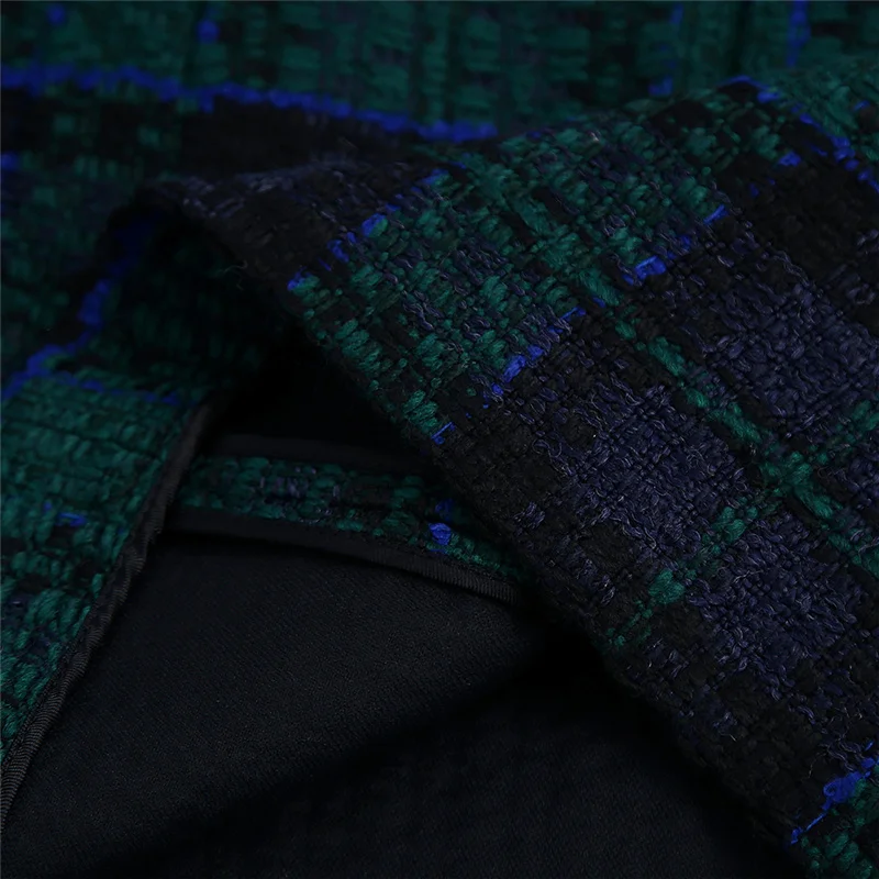 

Fashion Tweed Skirt Woman High Waist Button Short Skirt Female Streetwear A-Line Skirts