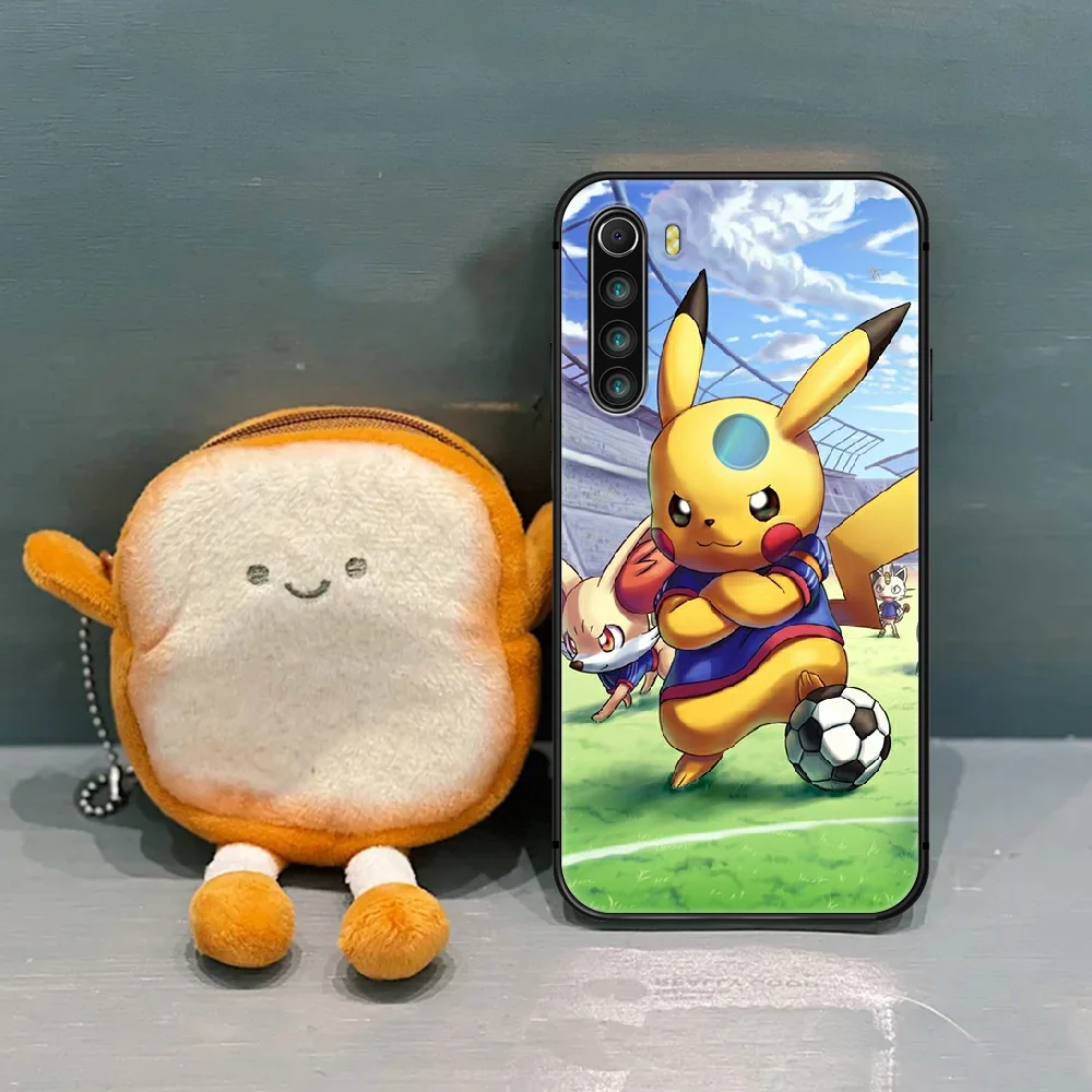 

cute Pika-chu Phone Case Cover Hull For XIAOMI Redmi Note 6 7 8 9 10 T S A K 20 30 40 Pro black Bumper Trend Coque Soft Prime