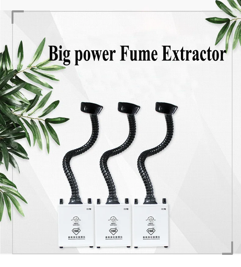 Новейшая модель TBK дымоуловитель пайки очиститель дыма поглотитель пыли