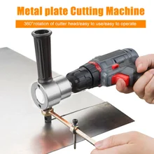 Double-Headed Sheet Metal Plate Cutting Machine Saw Knife Cutter Tool Electric Nibbler Metal Cutter Drill Attachment Supplies