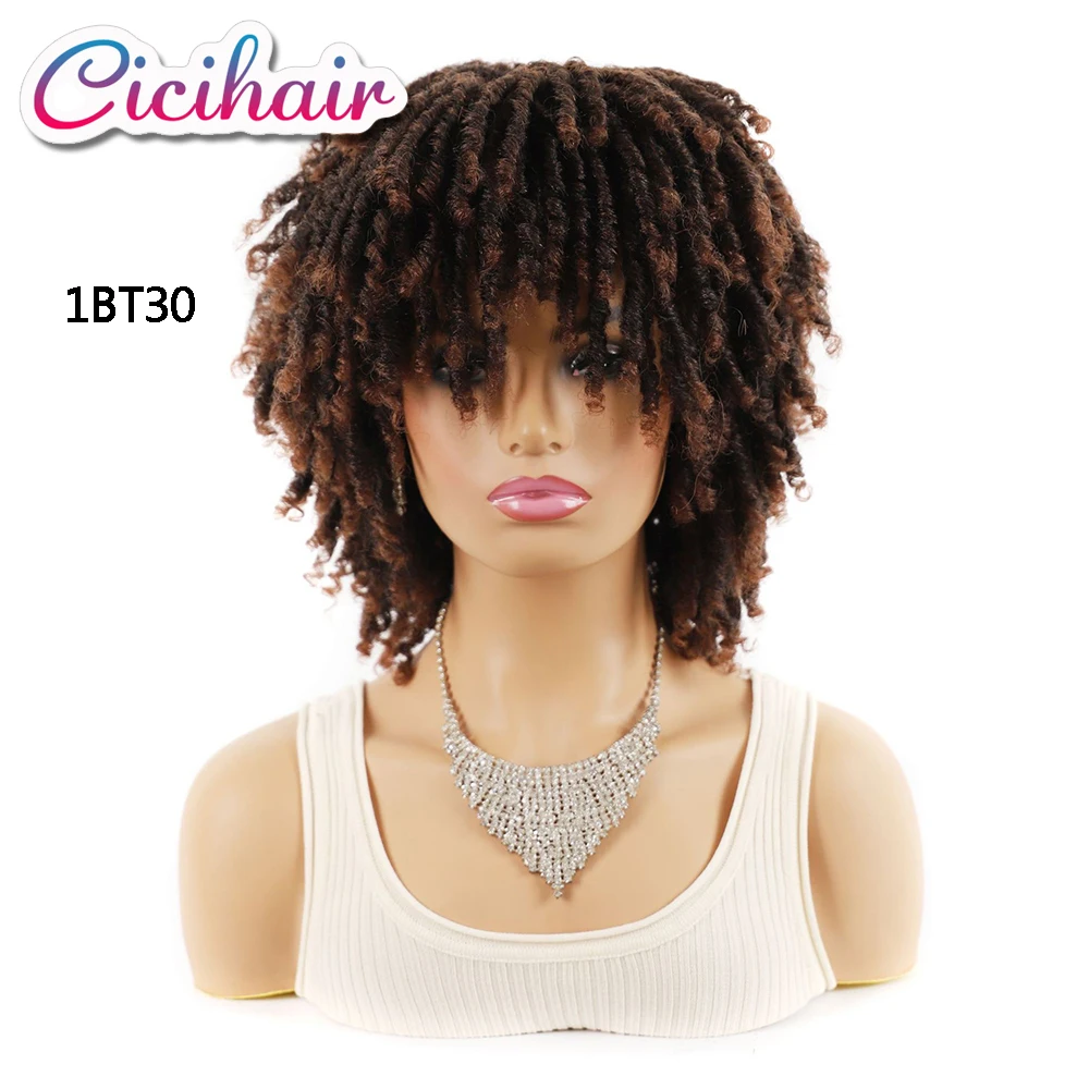 

Dreadlock Dirty Braid Twist Synthetic Wig Brown Braided Hair Afro Dirty Braid Wig Crochet Heat Resistant For Black Women