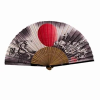 vintage silk folding fan chinese japanese tassel bamboo fan dance home ornaments decoration gift hand craft m5q7