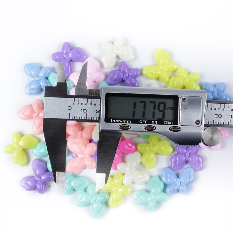 30/60Pcs Candy Colors Acrylic Beads Animal Butterfly Shape Loose For Jewelry Making DIY Handmade Bracelets Accessories - купить по