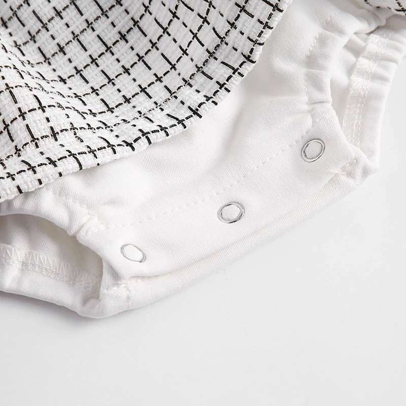 

Koodykids Baby Girl Spring Dress Set Cotton Baby Girl Plaid Coat And Rompers Set Fashion Baby Girl Clothes White Autumn Gifts