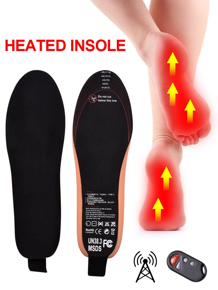 

1Pair Of Heating Insole USB Charging 2 Heat Setting Warm Heater Insole For Winter Outdoor Electric Heated Shoe Insoles Man Woman