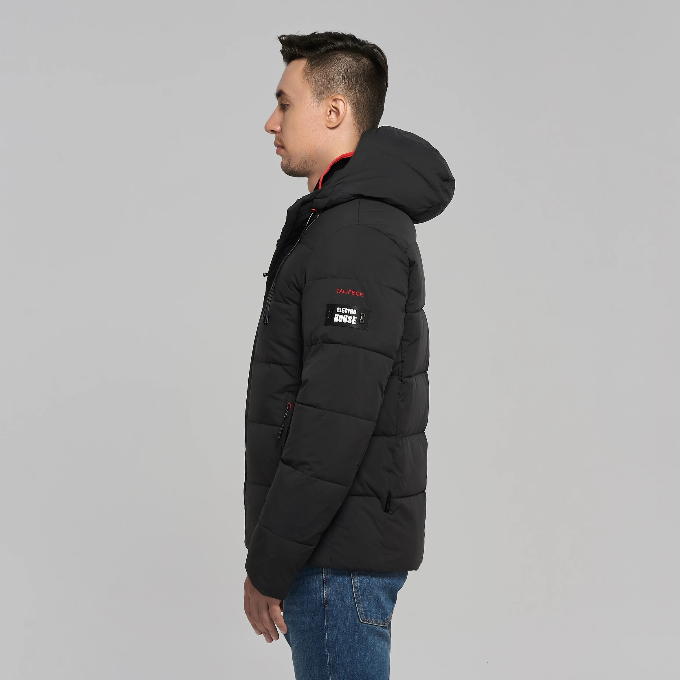 2020 Мужская Зимняя Куртка Теплая С Капюшоном Синтепон Хлопковое Стеганое Пальто