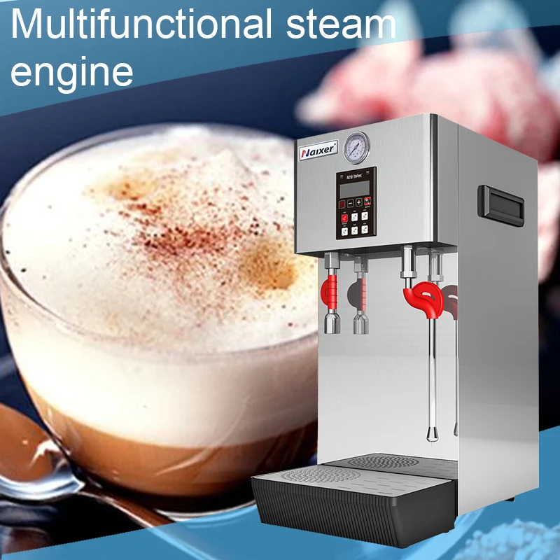 

220V automatic commercial steam water machine tea shop equipment coffee milk cap fixed temperature tea machine milk foam machine