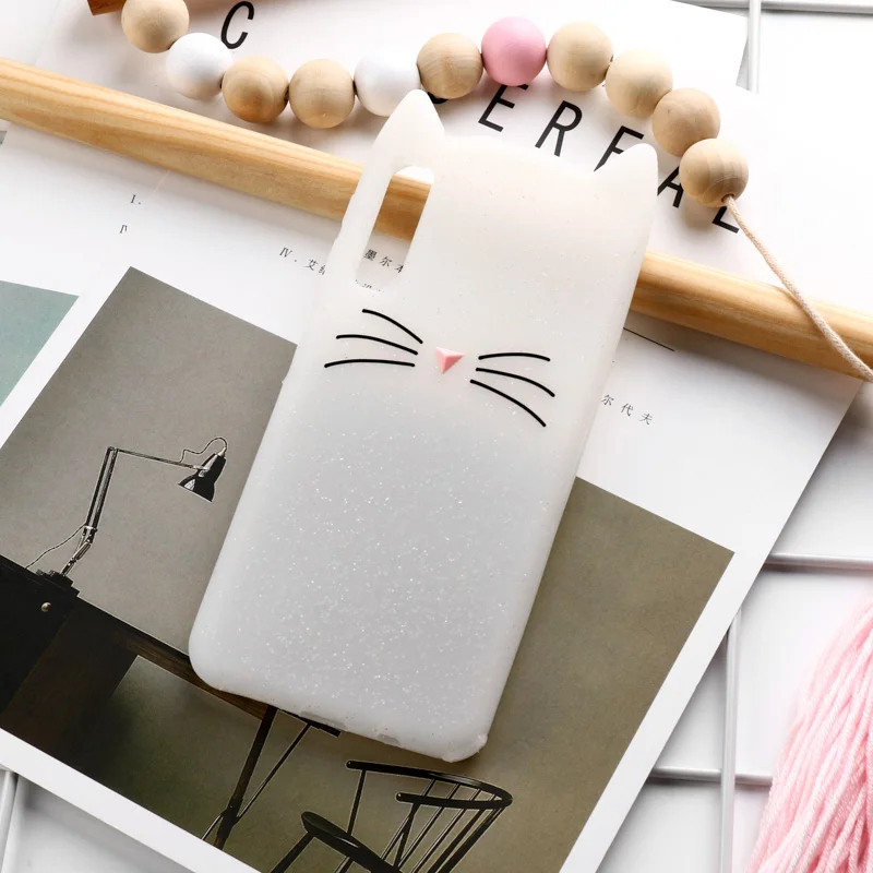 White Cat чехол s для samsung Galaxy A7 A8 плюс A6 чехол крышка на samsung S5 A750F A7 A70 A50 A30 A20 S10e S10 рlus Lite Funda - Цвет: White
