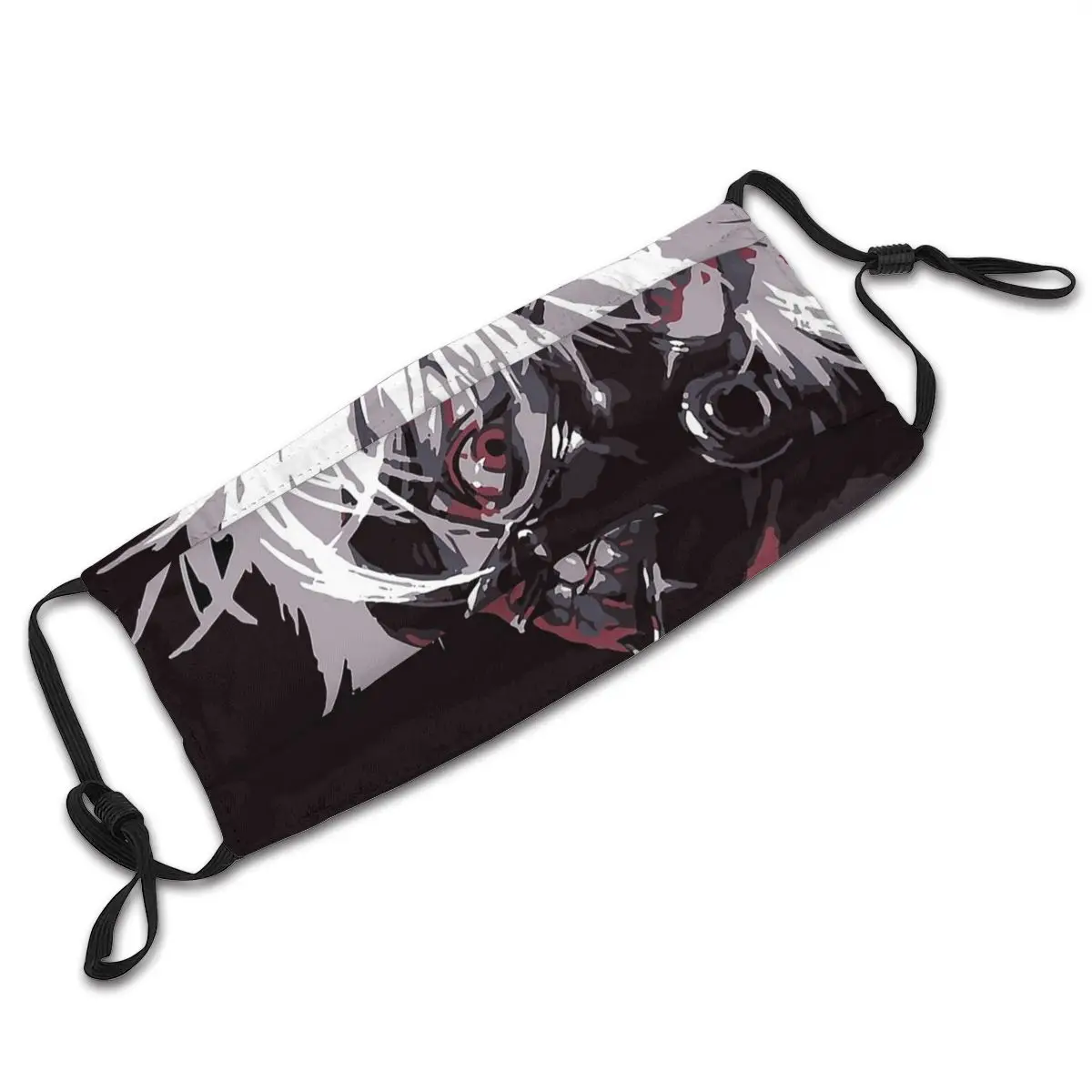 

Kaneki Ken Non-Disposable Mouth Face Mask Tokyo Ghoul Anti Haze Dustproof Mask With Filters Protection Mask Respirator Muffle