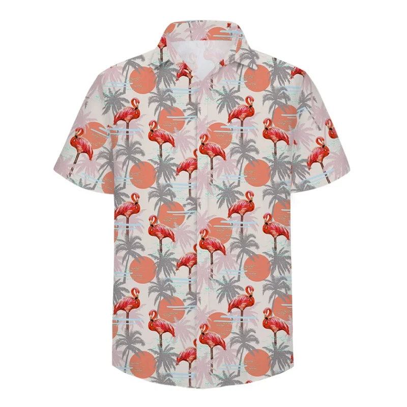 

Cloudstyle Мужская рубашка с короткими рукавами, мужская повседневная Уличная рубашка Гавайского стиля, приталенная рубашка европейского разме...