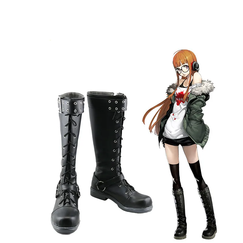 Обувь для игры ps4 Persona 5 футаба Сакура маскарадные костюмы на заказ Хэллоуина