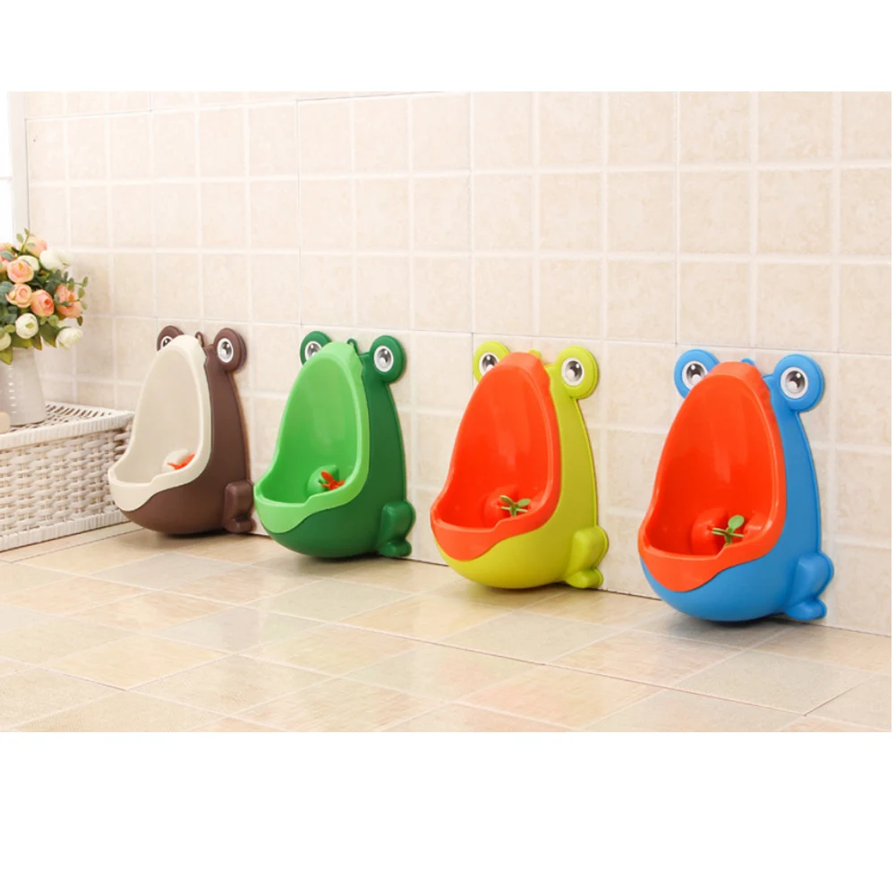 

2021 New Frog Plastic Baby Boys Children Pee Potty Toilet Training Kids Urinal Bathroom