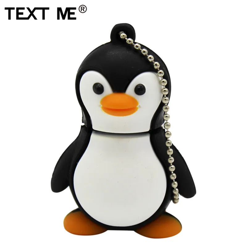 

TEXT ME cartoon animal cute penguin model usb2.0 4GB 8GB 16GB 32GB 64GB pen drive USB Flash Drive creative usb Stick Pendrive