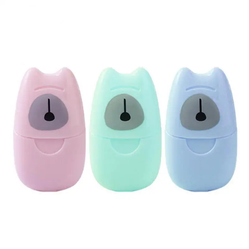 50 шт./кор. из одноразовое мыло Бумага Ручная стирка для пенного мыла Планшеты на