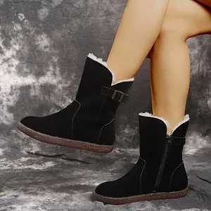 Shoes Women Boots Winter Warm Snow Boots Women Faux Suede Ankle Boots for Female Winter Shoes Botas Mujer Plus size