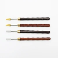 leather edge oil paint pen diy roller pencil sandalwood handle brass head leathercraft dyeing process professional tool