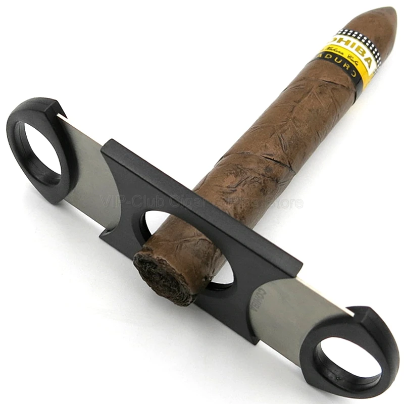 COHIBA высококачественный черный пластик и металл с двойным лезвием сигаретный