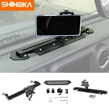 SHINEKA GPS Bracket For Jeep Gladiator JT 2018-2021 Car Mobile Phone Support Holder Accessories For Jeep Wrangler JL 2018-2021