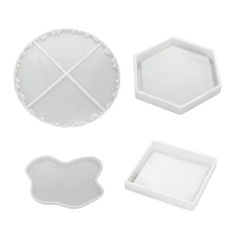 

Crystal Epoxy Resin Mold Coaster Cup Mat Casting Silicone Mould DIY Making Tool
