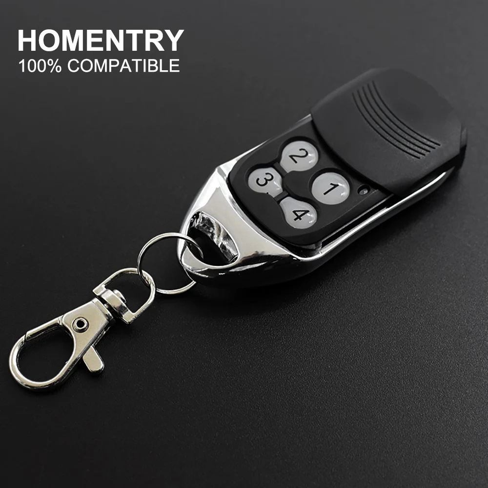 

Для HOMENTRY HE60 HE60R HE60ANZ HE4331 двери гаража дистанционного Управление 433 МГц Роллинг-код 4CH брелок открывашка Батарея включают в себя