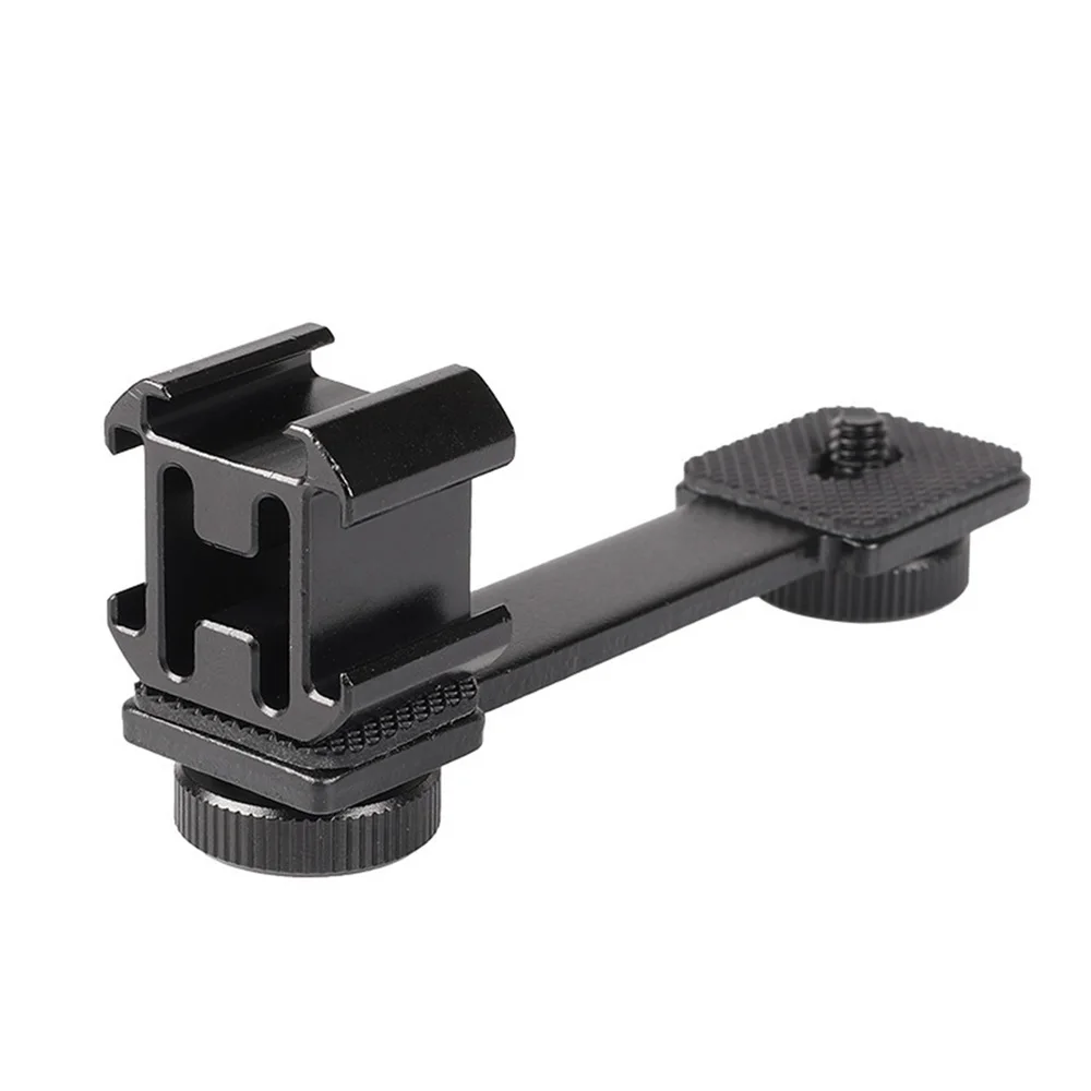 

Three-head hot shoe rack for DJI Yun smooth4 external microphone crossbar, three cold shoe ports and three hot shoe racks