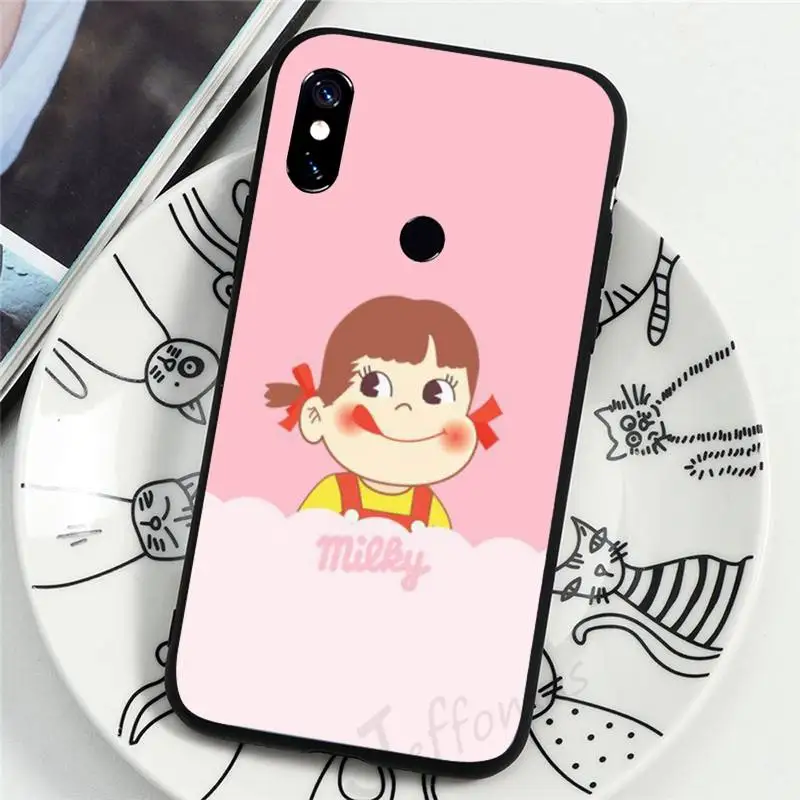 

Sweet Peko Milk Milky Cute cartoon pink Phone Case For Xiaomi Redmi note 7 8 9 t k30 max3 9 s 10 pro lite