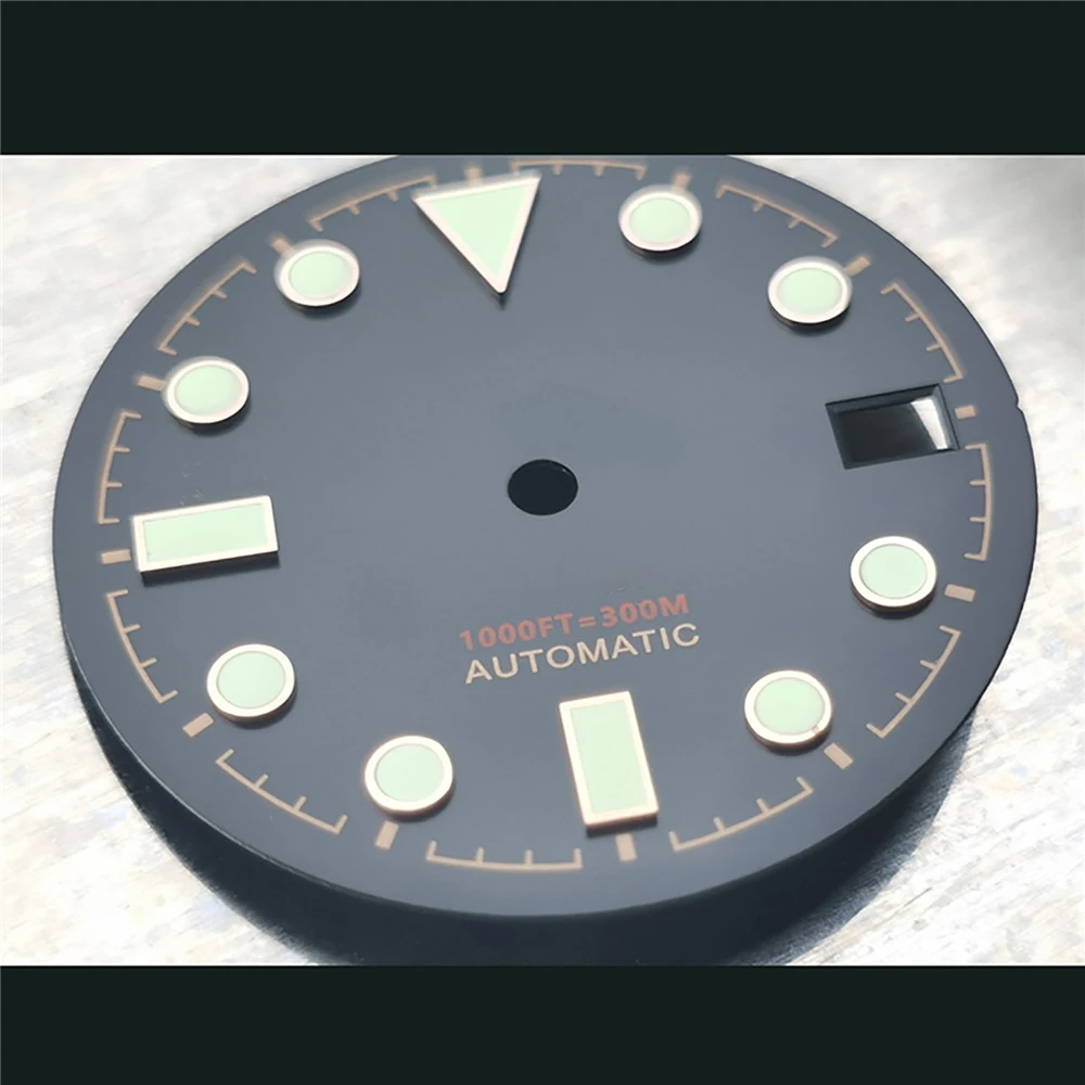 

28.5MM Watch Dial Golden Nails Super C3 Luminous Dial for NH35A/NH36A Automatic Mechanical Movement Accessories