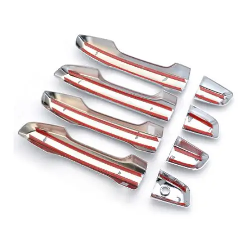 For Honda CR-V CRV 5th Gen 2017-2019 Chrome Outer Door Handle Cover Catch Cap Smart Key Hole Trim Covers Molding Overlay Garnish |