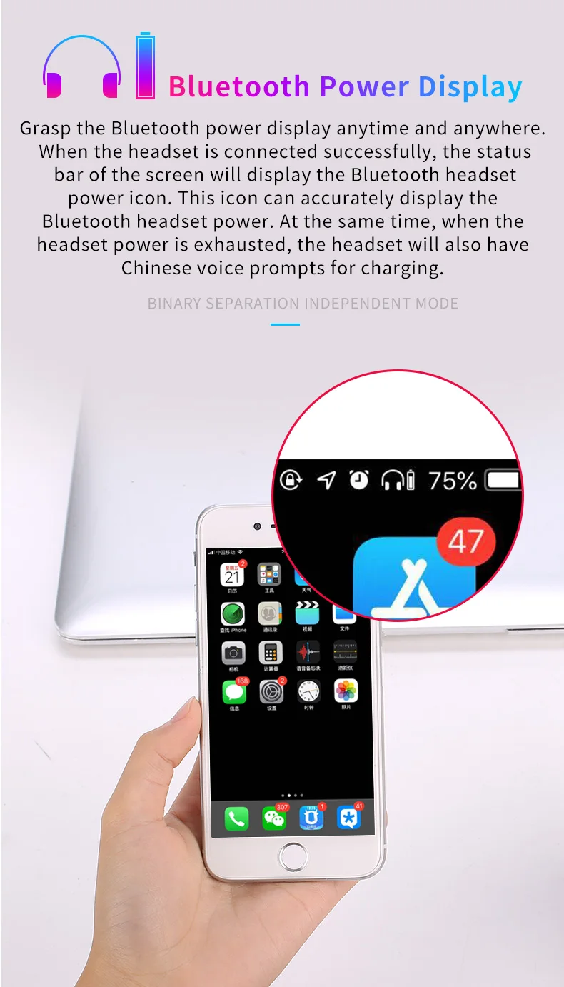 CBAOOO TWS Bluetooth наушники спортивные музыкальные беспроводные наушники Bluetooth 5,0 наушники с микрофоном и зарядным устройством