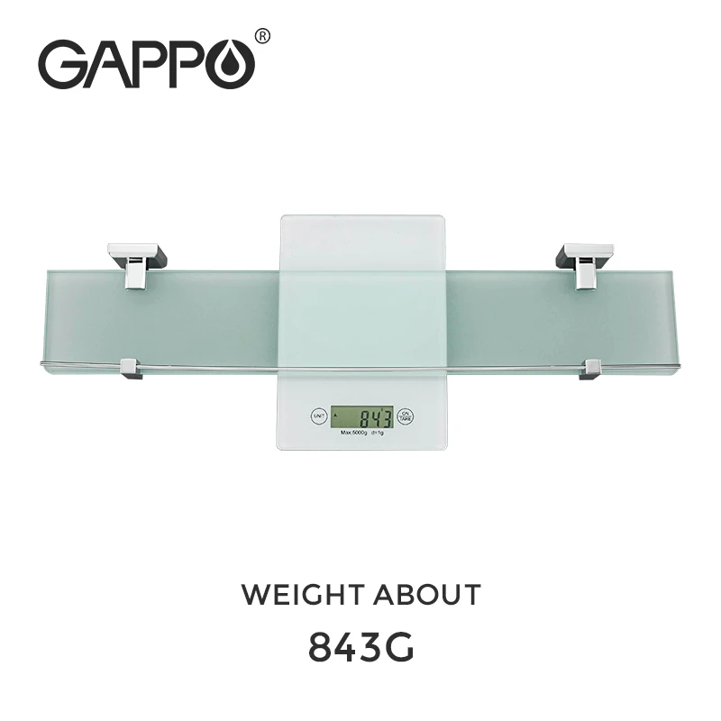 Настенные полки для ванной GAPPO G3807 стеклянная полка комнаты отдыха аксессуары на