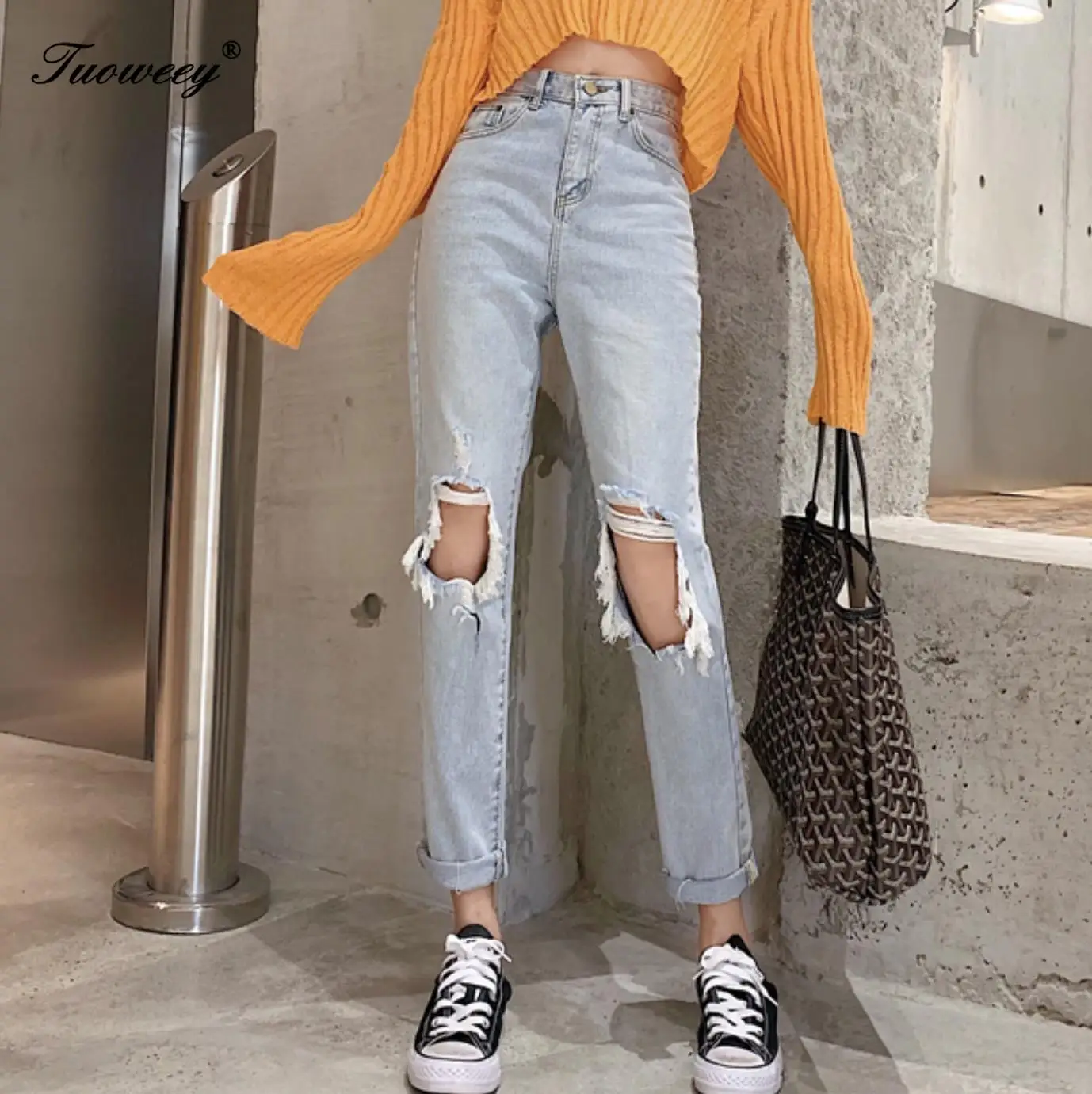 

Woman Jeans High Waist Clothes Wide Leg Denim Clothing Streetwear Vintage Quality 2020 Fashion Harajuku cotton Straight Pants