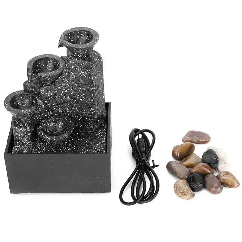 Настольный USB фонтан с орнаментом поделки для дома офиса стола украшение