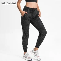 lulu naked feel waist drawstring leisure sport joggers women buttery soft stretchy workout gym exercise joggers with pocket