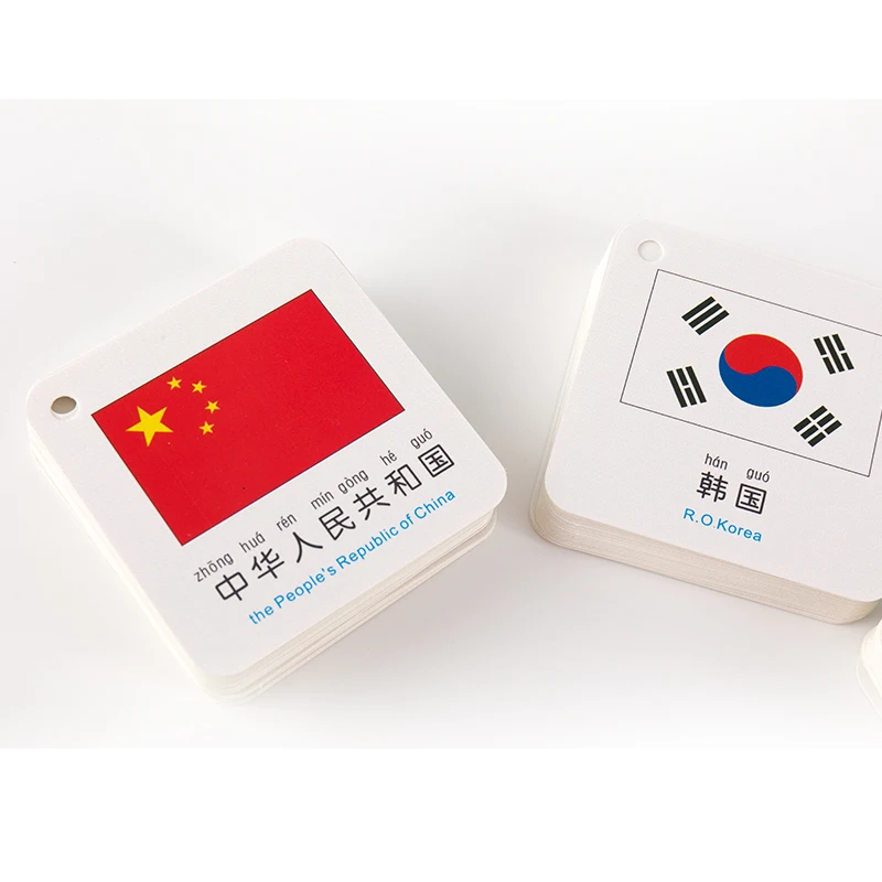 Детский Национальный флаг 108 шт 8*8 см от 3 до 8 лет Детские картонные Обучающие