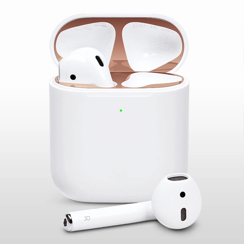 Пылезащитный чехол для Apple AirPods 2 металлический пылезащитный | Электроника