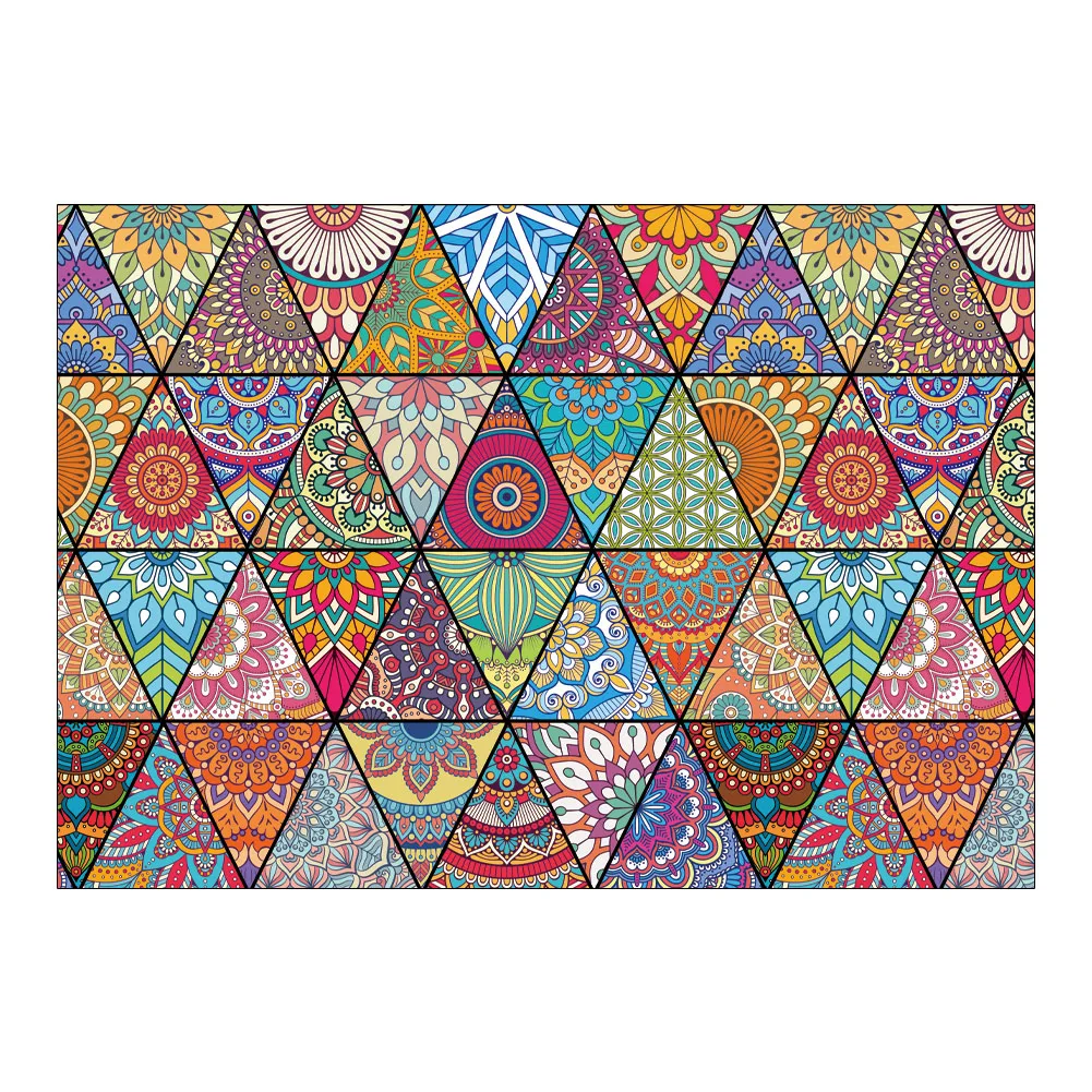 Дропшиппинг нескользящий коврик в стиле мандалы с цветочным узором напольный