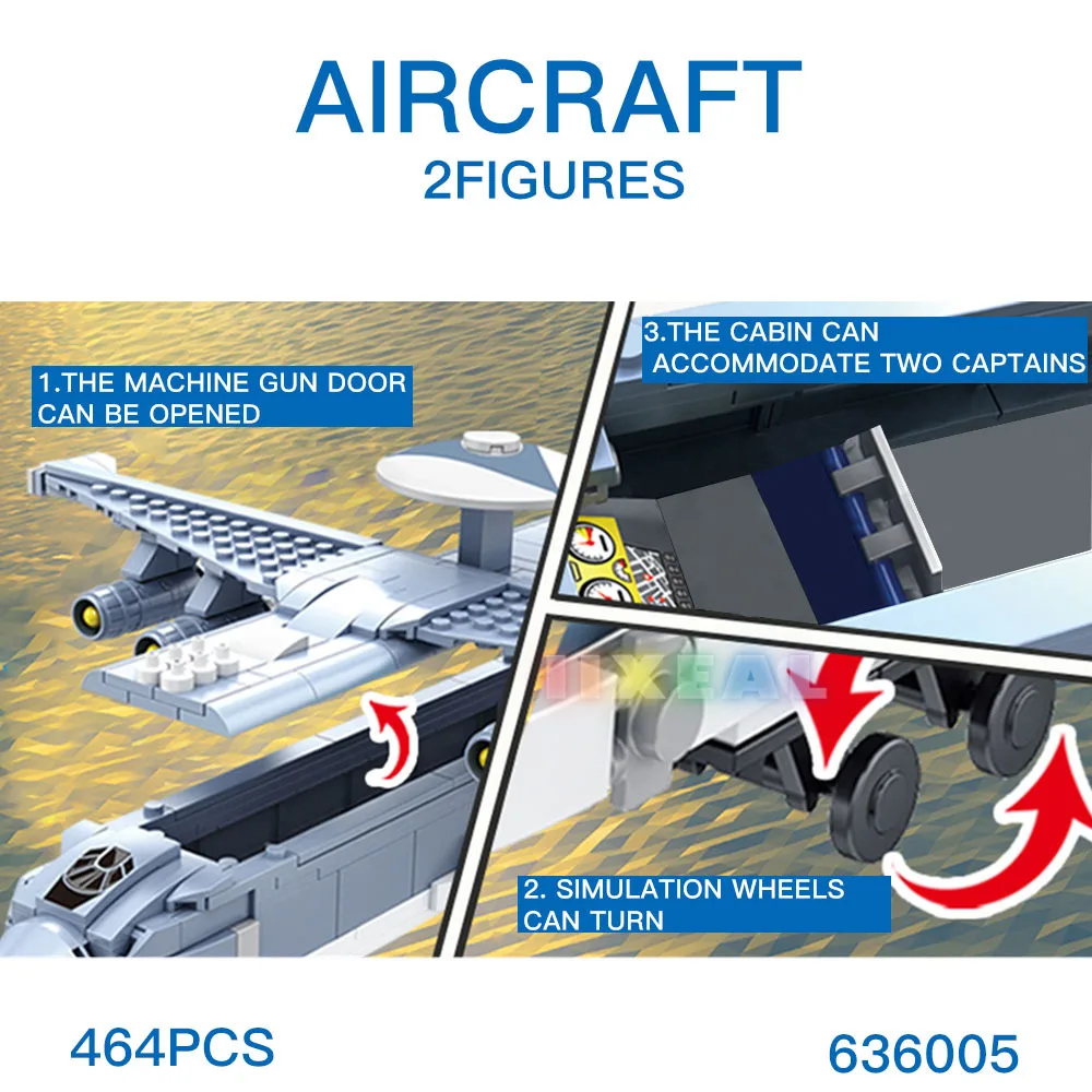 AWACS модель самолета строительные блоки игрушки для детей коллекция кирпичей