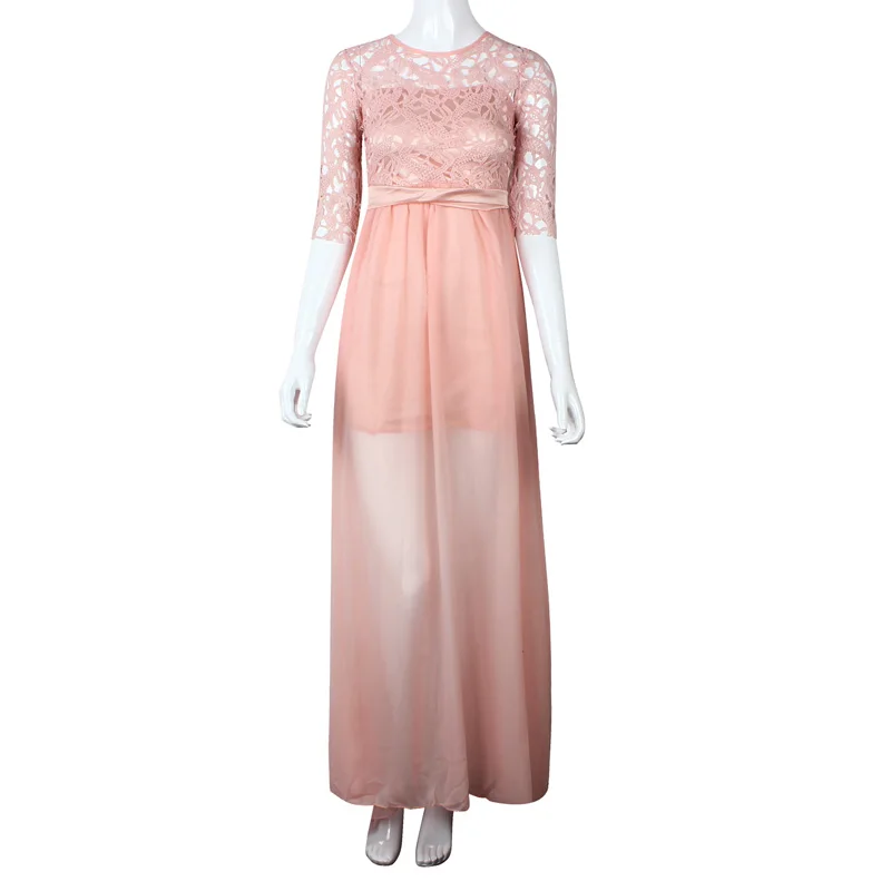 MISSOMO одежда женское кружевное белое платье шифоновое вечернее Vestidos халат Макси