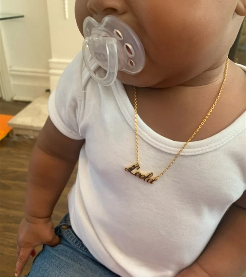 Симпатичное ожерелье для новорожденного ребенка индивидуальное украшение из