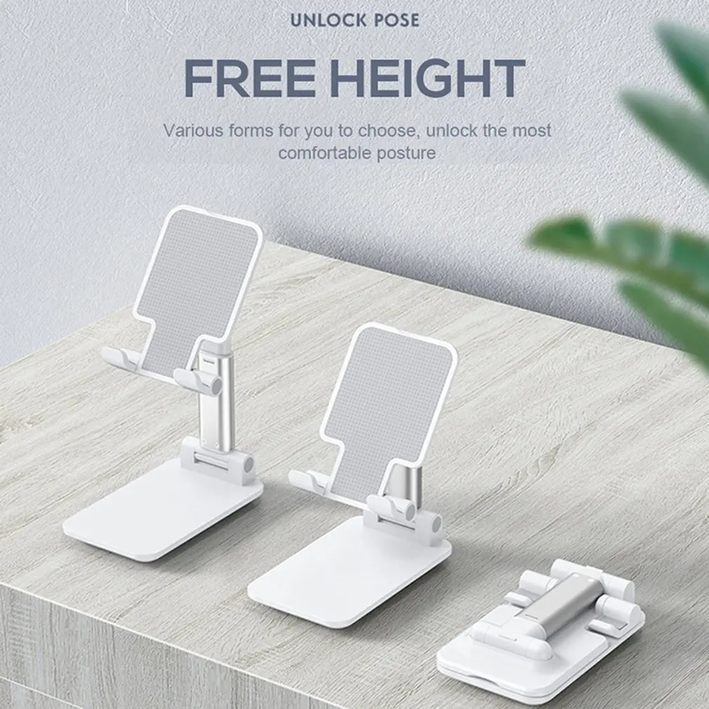 

New Desk Mobile Phone Holder Stand For iPhone iPad Xiaomi huawei Metal Desktop Tablet Holder Table Cell Foldable Extend Support