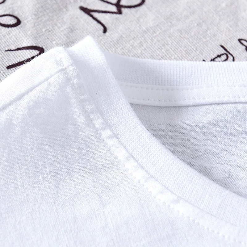 Футболка мужская с вышивкой модная тенниска из хлопка и льна брендовая майка